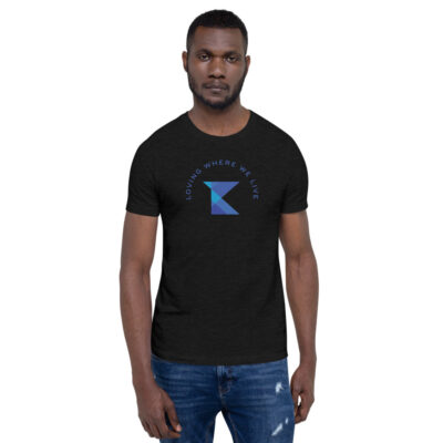 navy slogan t shirt