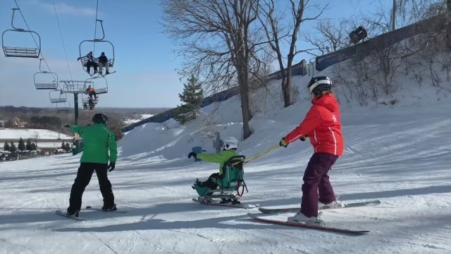Enjoying winter outdoors is accessible for all abilities with adaptive skiing. This form of skiing was developed in the 1940's for veterans with disabilities and has been a popular winter activity and sport, ever since. Where is your favorite place to ski in Minnesota? 📸: @wcco..#mnupstream #mnoutdoors #mnwinter — from Instagram