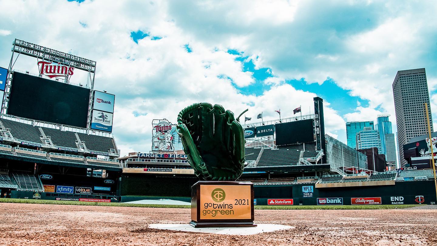 Target Field – the Greenest Ballpark in America! Water management, energy reduction, best in the league recycling and composting are all ways the @twins care for Minnesota. They were proudly awarded the 2021 MLB Green Glove Award for their near-100% waste diversion rate. “The team at Target Field is committed to operating this great ballpark in the most environmentally responsible way we can. We want to be good neighbors, and we want to set good examples for sustainability in pro sports. It’s the least we could do for our great community.” -Dave Horsman, VP Ballpark Operations — from Instagram