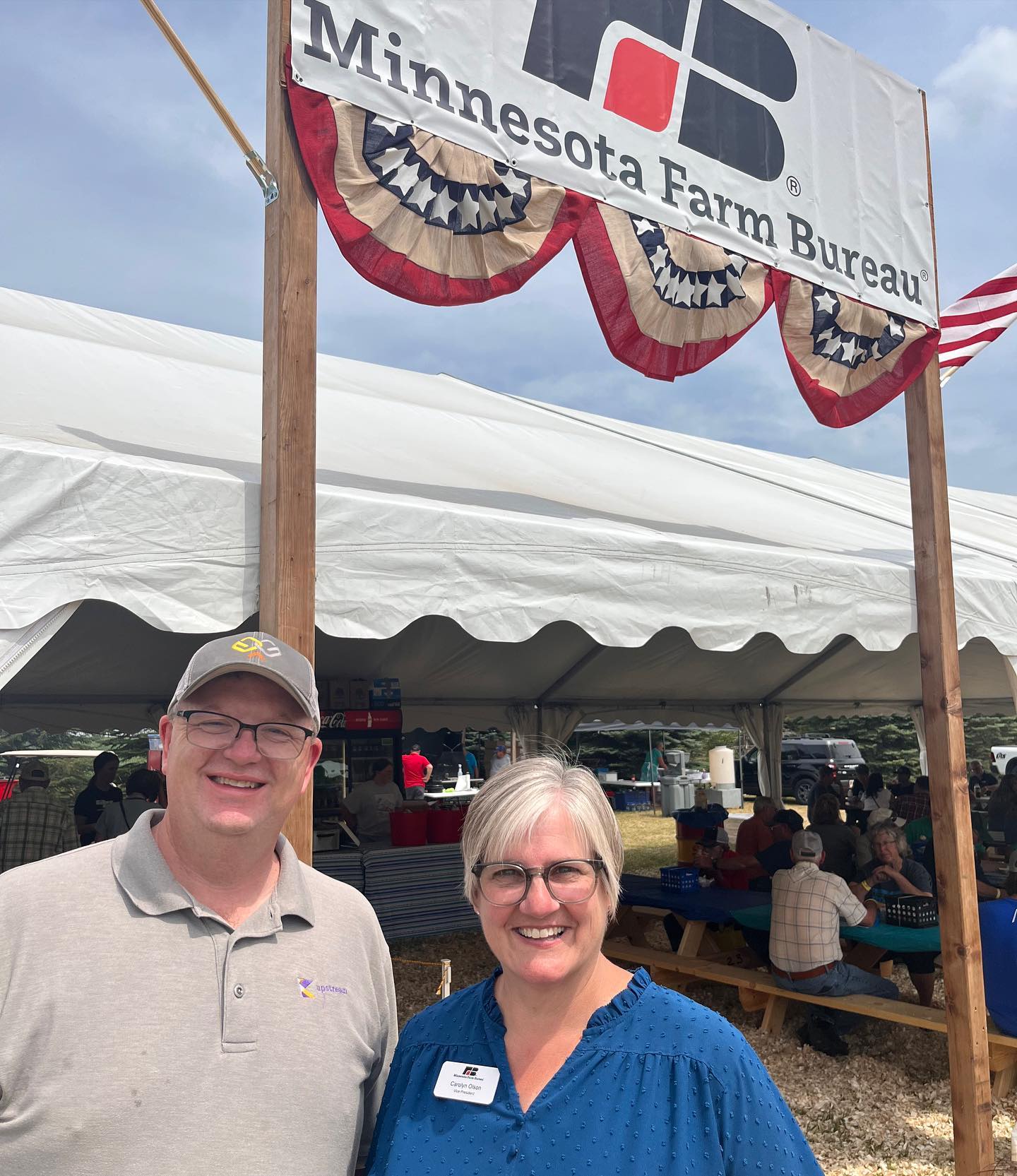 Checking in from @mnfarmfest in Morgan, Minnesota. Farmfest strives to bring together the best in agribusiness and provide a place for farmers to network. Stop by and network with 400+ exhibitors showing the latest in agriculture, see live demonstrations, listen to live music and see farm machinery. 🚜Swipe to see Upstream partners @centracare_mn and @compeerfinancial at #MNFarmFest. — from Instagram
